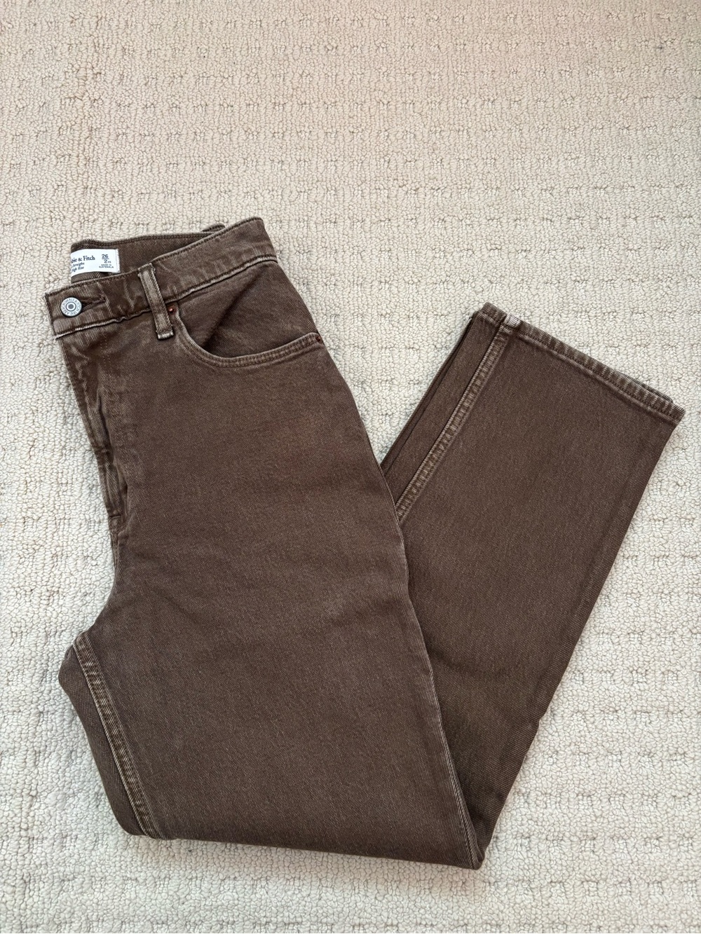 Abercrombie & Fitch High Rise 90s Straight Jean